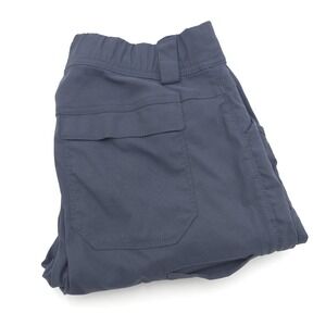 Duluth Trading Co Womens Dry On The Fly Bootcut Pants 4 x 31 Blue Cargo Pocket